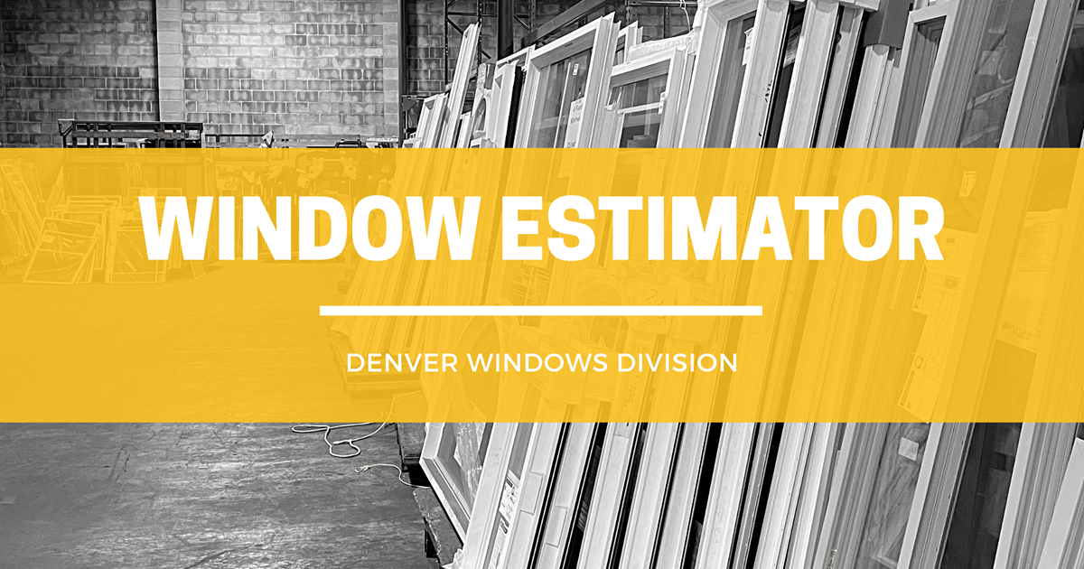Window Estimator Banner